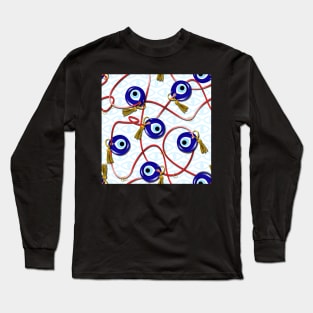 Turkish traditional amulet pattern, evil eye Long Sleeve T-Shirt